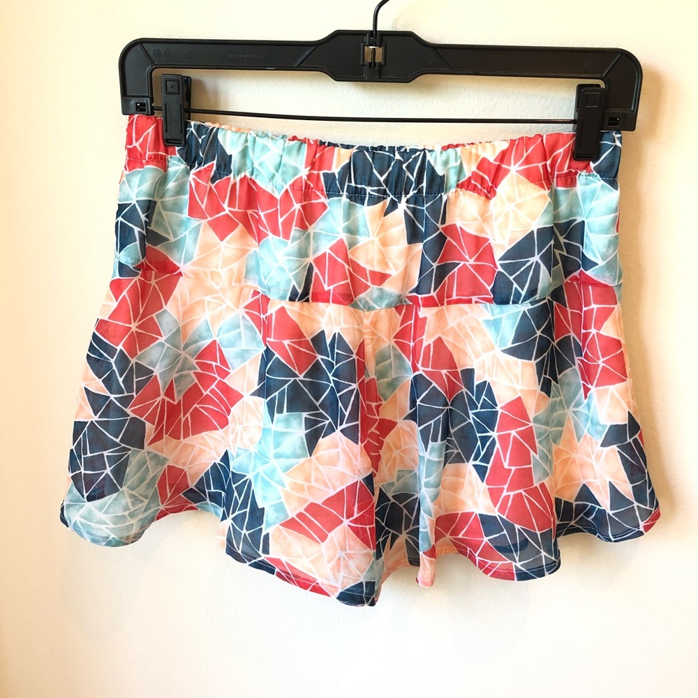 Bcbgeneration Red Geometric Shorts - image 3